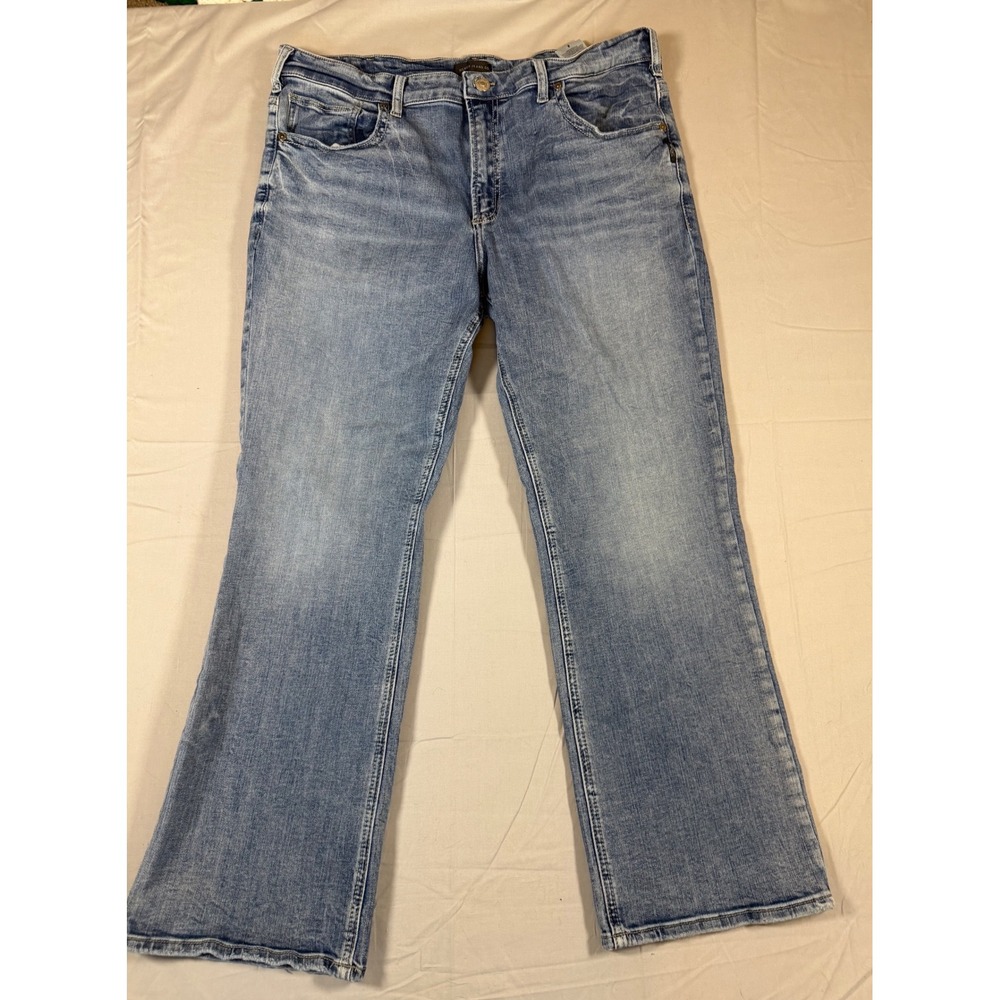 Silver Jeans Co Zac Relaxed Fit Straight Leg Jeans Blue W38 L30 M42411SCV218